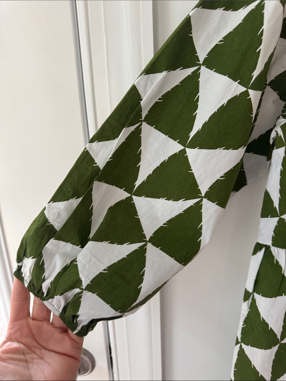 Anthropologie MAEVE The Bettina Tiered Shirt Dress In Green M - Picture 5 of 9